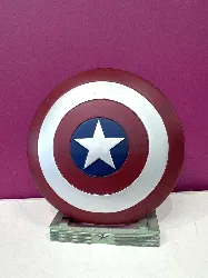 tirelire marvel - bouclier de captain america - 25 cm