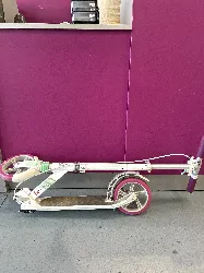 trottinette oxelo mid 9 blanc rose