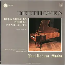 vinyle beethoven - paul badura - skoda - deux sonates pour le piano - forte - oeuvres 101 & 109 (1979)