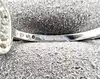 11659 bague ouverte sertie d'oxydes argent 925 millième (22 ct) 1,77g