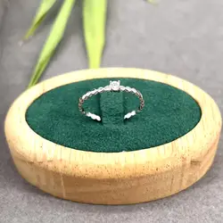 11673 bague solitaire sertie d'oxyde argent 925 millième (22 ct) 0,98g