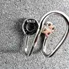 130896 anneaux d'oreilles serties d'oxydes  argent 925 millième (22 ct) 1,87g
