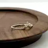 20004510 bague perlée centrée d'oxydes t52