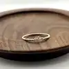 20004710 bague perlée centrée d'oxydes t56
