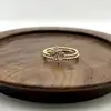 20004710 bague perlée centrée d'oxydes t56