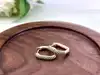 2672250 boucles d'oreilles créoles orné d'oxydes verts