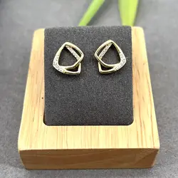 330347 boucles d'oreilles puces à forme géométique