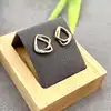 330347 boucles d'oreilles puces à forme géométique