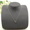 97397045 collier centré d'une pierre bleue et entournée des oxydes l45cm