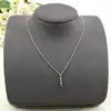 97416945 collier avec pendentif motif ligne d'oxydes vert et blanc l 45 cm