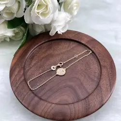 97436418 bracelet avec pendentif rond orné d'oxydes l18 cm
