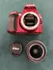 appareil photo nikon rouge d3200 + objectif nikon af-s dx nikkor 18-55mm f/3.5-5.6g vr ii