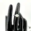 bague argent perle et oxydes argent 925 millième (22 ct) 2,07g