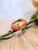 bague bombée en or ornée de 2 motifs en corail or 750 millième (18 ct) 11,12g