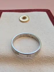 bague cartier love en platine 950 petit modèle (largeur 3,6mm) platine 950 millième (23 ct) 4,74g