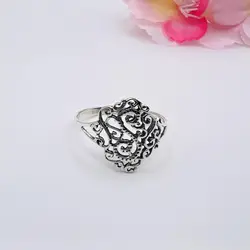 bague en argent anneau à motifs spirales t60,5 argent 925 millième (22 ct) 1,62g