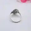 bague en argent anneau à motifs spirales t60,5 argent 925 millième (22 ct) 1,62g