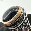 bague en argent avec onyx t66 argent 925 millième (22 ct) 13,28g