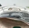 bague en argent avec une pierre verte t51 argent 925 millième (22 ct) 6,95g