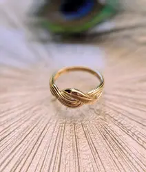 bague motif vagues en 2 or or 750 millième (18 ct) 3,37g
