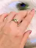 bague motif vagues en 2 or or 750 millième (18 ct) 3,37g