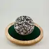 bague ouverte en argent motif floral ajouré argent 925 millième (22 ct) 9,47g