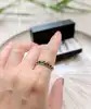 bague sylvie lambert modulable avec 3 anneaux de couleur en résine or 750 millième (18 ct) 1,49g