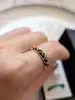 bague sylvie lambert modulable avec 3 anneaux de couleur en résine or 750 millième (18 ct) 1,49g