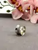 bgar bague large à motif argent 925 millième (22 ct) 1,1g