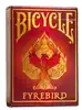 bicycle - jeu de 54 cartes à jouer - collection creatives - fyrebird - magie / carte magie, rouge et or