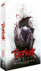 blu-ray coffret berserk, l'âge d'or 3 films : l'oeuf du roi conquérant ; la bataille de doldrey ; l'avent