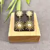 boac boucles d'oreilles à motif soliel