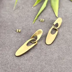 boac boucles d’oreilles pendantes ovales entrelacées