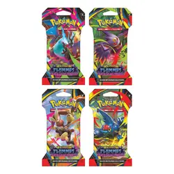 booster pokémon - méga - évolution flammes fantasmagoriques (10 cartes) fr
