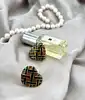 boucles d'oreilles clip vintage en métal doré