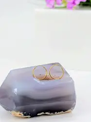 boucles d'oreilles créoles lisses or 750 millième (18 ct) 0,45g