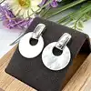 boucles d'oreilles en argent ornées de nacre argent 925 millième (22 ct) 3,80g