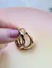 boucles d'oreilles limé en or rose  or 750 millième (18 ct) 1,48g