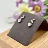 boucles d'oreilles oxydes coeur argent 925 millième (22 ct) 1,28g