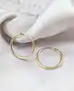 boucles d'oreilles petites créoles lisses or 375 millième (9 ct) 0,77g
