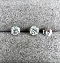 boyzr4m boucles d'oreilles puces oxydes ronds argent 925 millième (22 ct) 0,28g