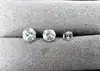 boyzr4m boucles d'oreilles puces oxydes ronds argent 925 millième (22 ct) 0,28g