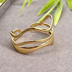 brac bracelet jonc /manchette triple rang en acier