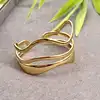 brac bracelet jonc /manchette triple rang en acier
