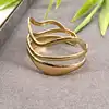 brac bracelet jonc /manchette triple rang en acier