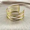 brac bracelet manchette ouvert tiges entrelacés