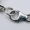 bracelet argent maille cable trois pendentifs coeurs orné d'oxydes l19,5cm argent 925 millième (22 ct) 23,26g