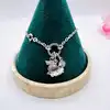 bracelet argent maille forçat avec trois charms l18cm argent 925 millième (22 ct) 7,55g