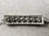 bracelet argent maille forçat avec trois charms l18cm argent 925 millième (22 ct) 7,55g