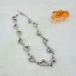 bracelet avec motifs coeurs ornés de strasse260718767 argent 925 millième (22 ct) 7,56g